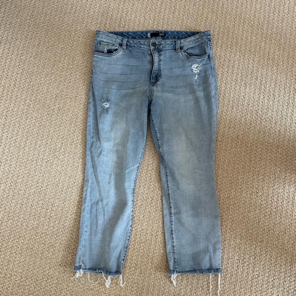 Kut From The Kloth Reese High Rise Ankle Straight Leg Jeans
